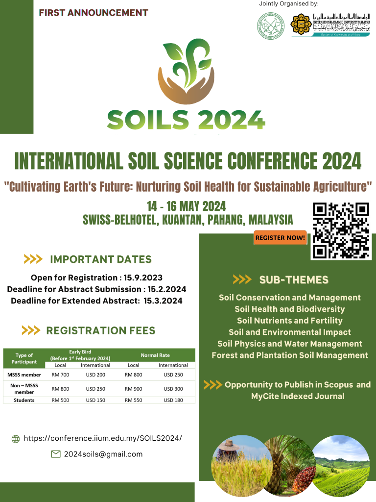 THE INTERNATIONAL SOIL SCIENCE CONFERENCE 2024