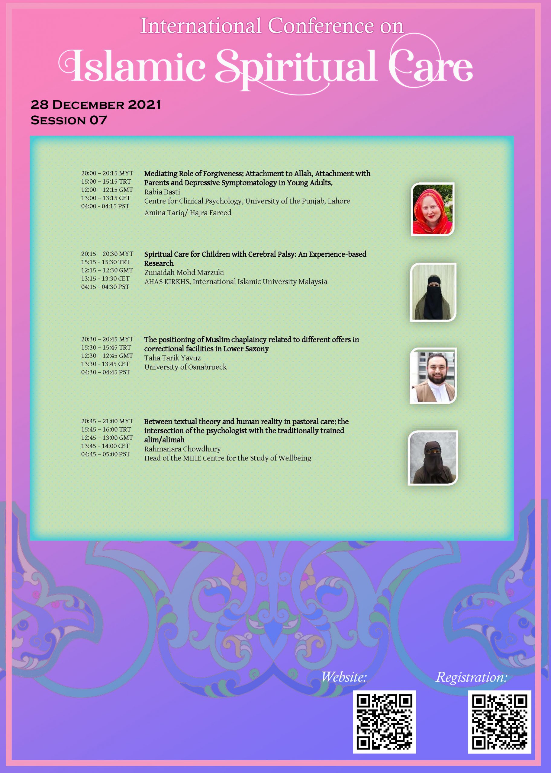 Presenters – International Conference on Islamic Spiritual Care (INSPIRE)
